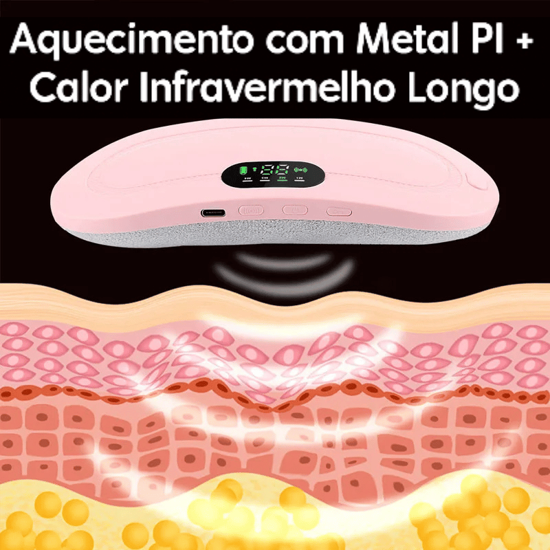 Massageador e Aquecimento Menstrual Portátil AlívioPró® + FRETE GRÁTIS
