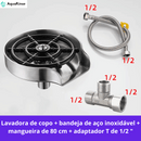 AquaRinse - O Lavador Automático de Copos que Transforma sua Rotina